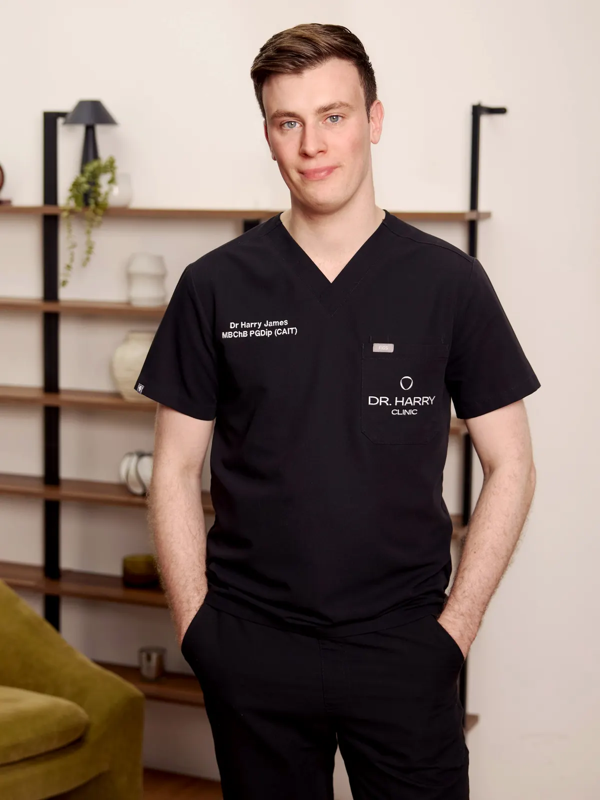 Dr Harry James in the consultation room
