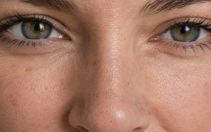 Bunny lines, shown on the face